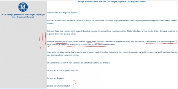 DEMAGOGIE! Mesajul lui Bolojan Ilie de Ziua Drapelului e în contradicție cu acțiunile sale