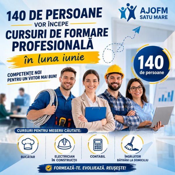 Cursuri de formare profesională în luna iunie