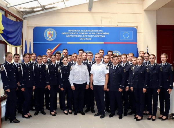 Bun venit! 32 de tineri polițiști încadrați la Inspectoratul de Poliție Județean Satu Mare