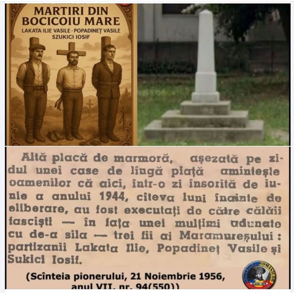 27 Iunie 1944 – Trei români au fost legați de stâlpi și împușcați de către armata horthystă la Sighet