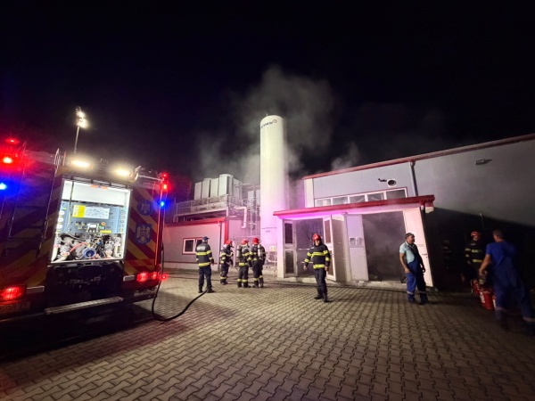 Incendiu la o fabrică din Parcul Industrial Satu Mare