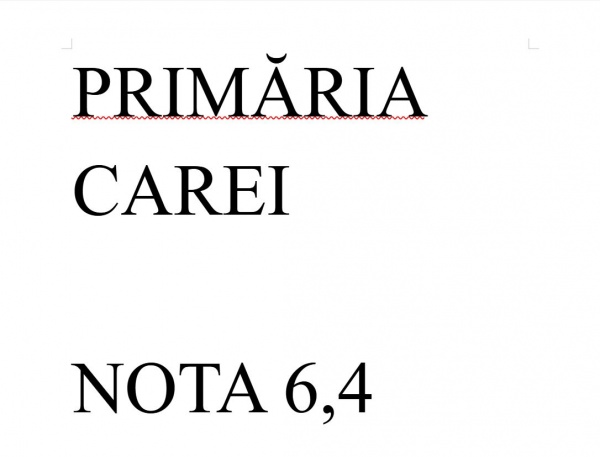 La Carei avem o Primărie de nota 6,4 la capitolul ,,site,,.  Clasamentul instituțiilor din județ