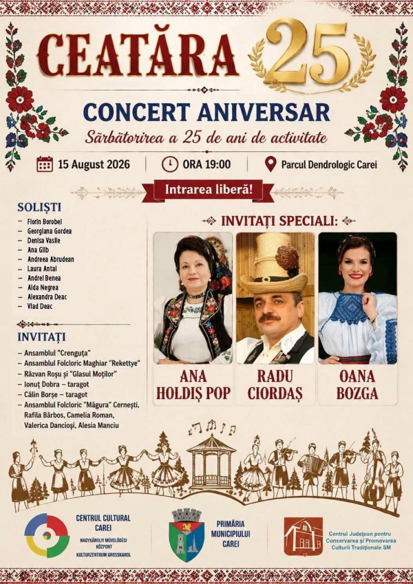 Spectacol aniversar al Ansamblului Ceatăra