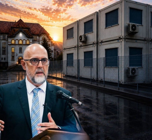 Șase ani de școală în containere pentru elevii români sub administrația UDMR din Sf.Gheorghe