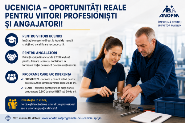 Ucenicia – oportunități reale  pentru viitori profesioniști și angajatori